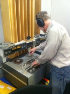 George Blood digitizing original Audio Tape