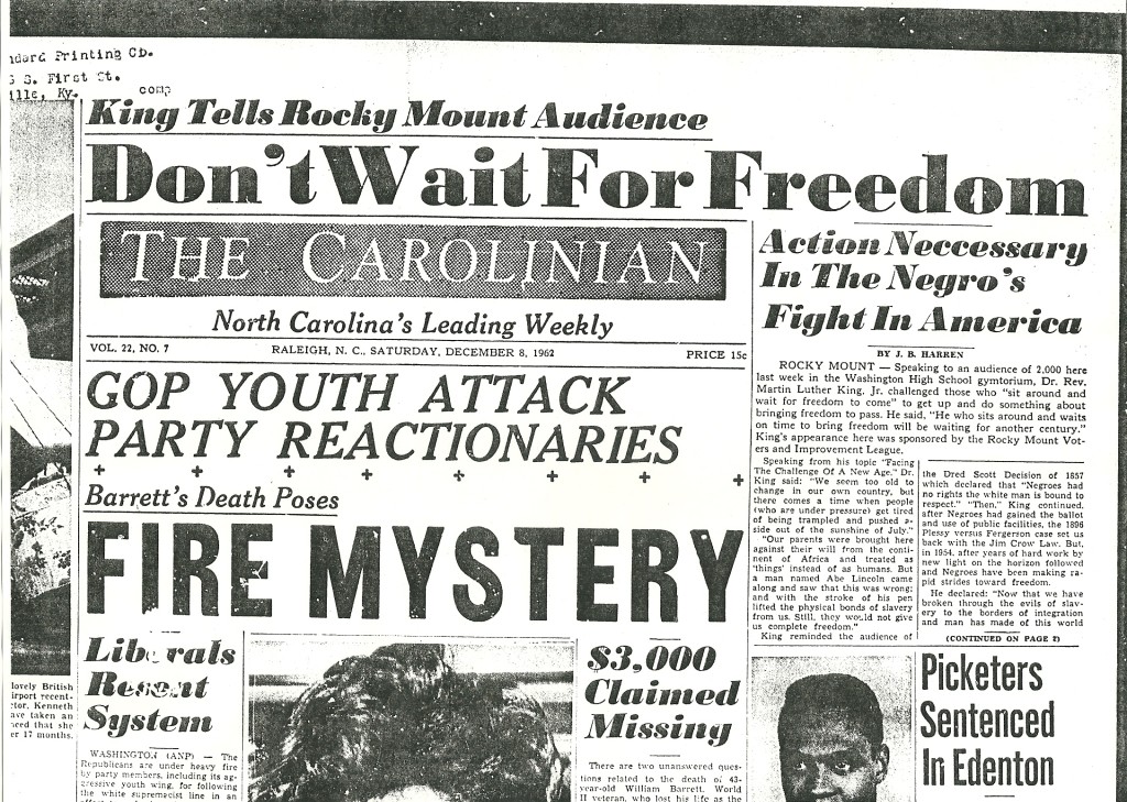 The Carolinian Dec. 8 1962